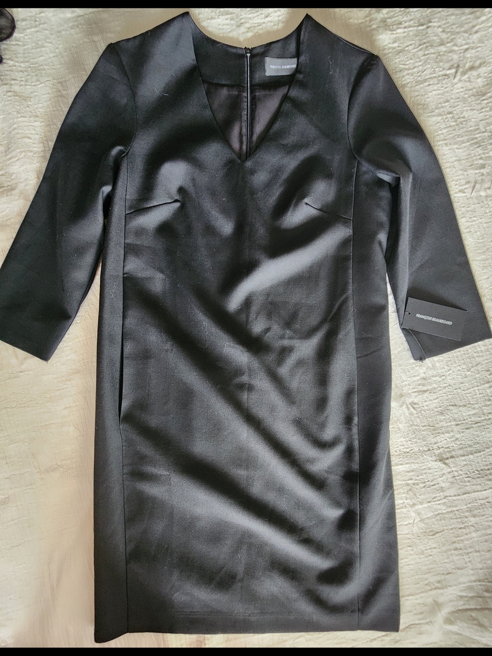 NWT François Beauregard "Céline" Dress - Black - Made in Canada - Size S